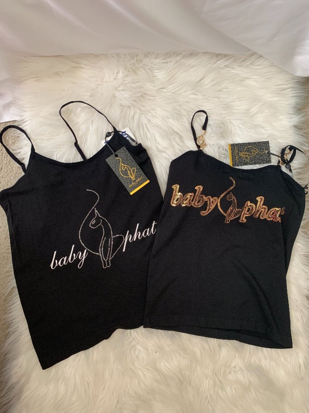 BABY PHAT Applique Seamless Cami Top Set (2 PIECES) ONE SIZE ONLY